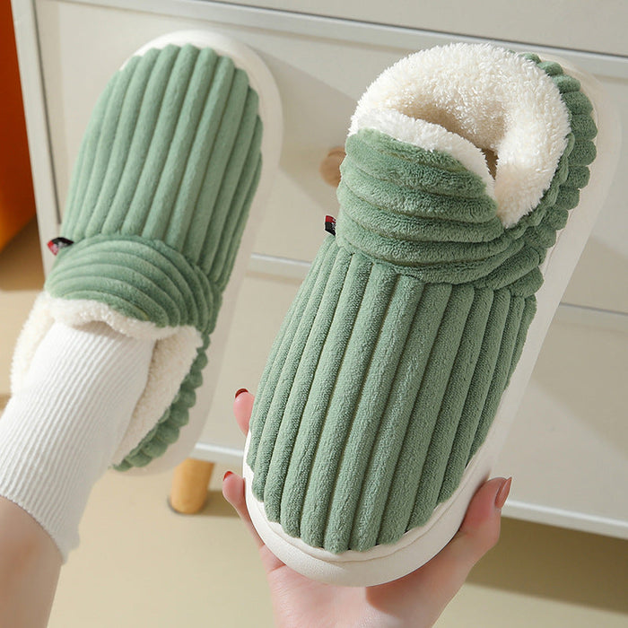 Cosycombe™ Wool-Lined Winter Slippers with Lightweight Non-Slip Sole