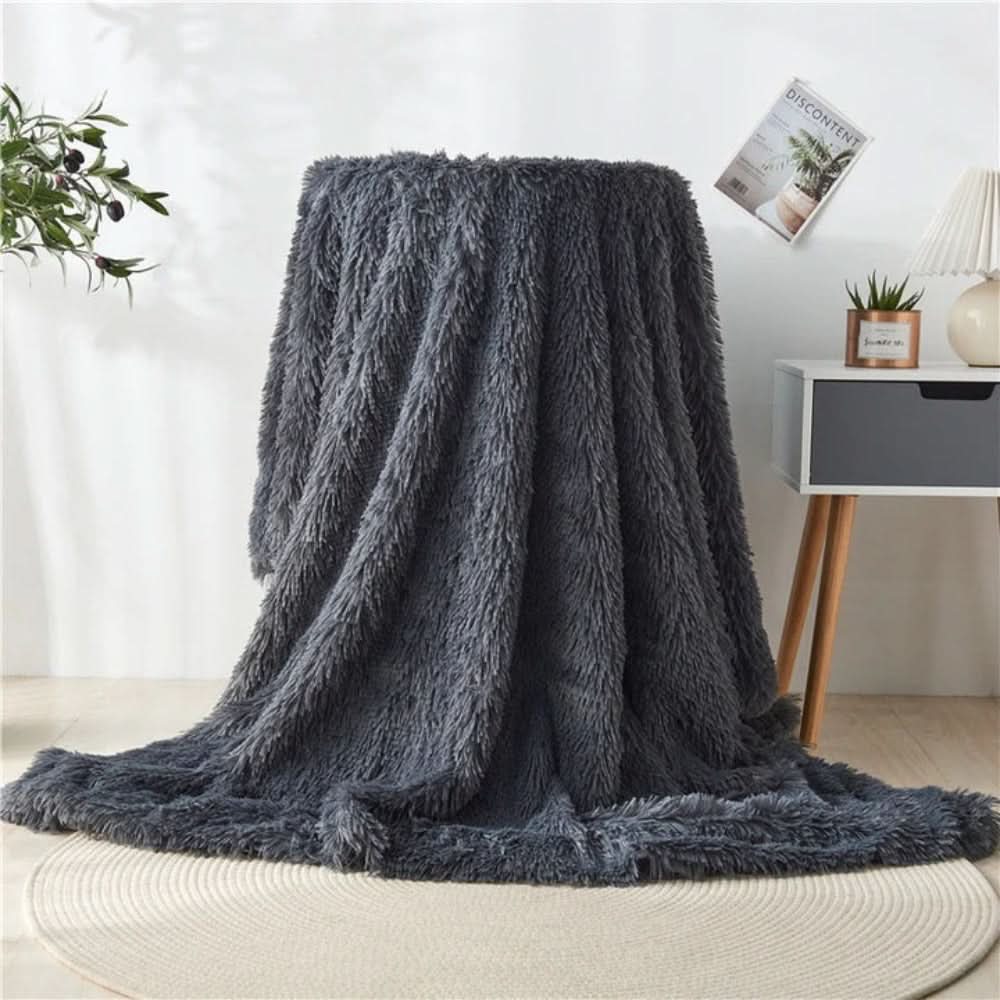 Cosycombe™ Silky Faux Fur Throw Blanket with Velvety Soft Warmth