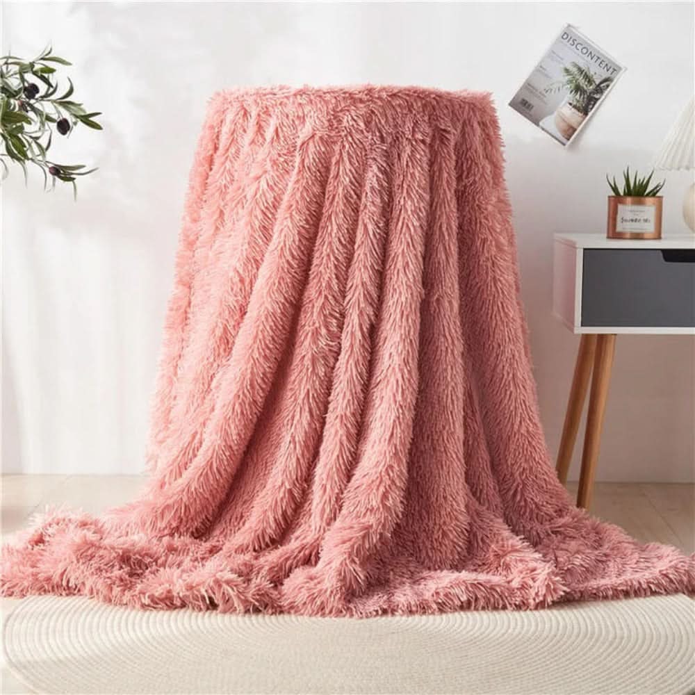 Cosycombe™ Silky Faux Fur Throw Blanket with Velvety Soft Warmth
