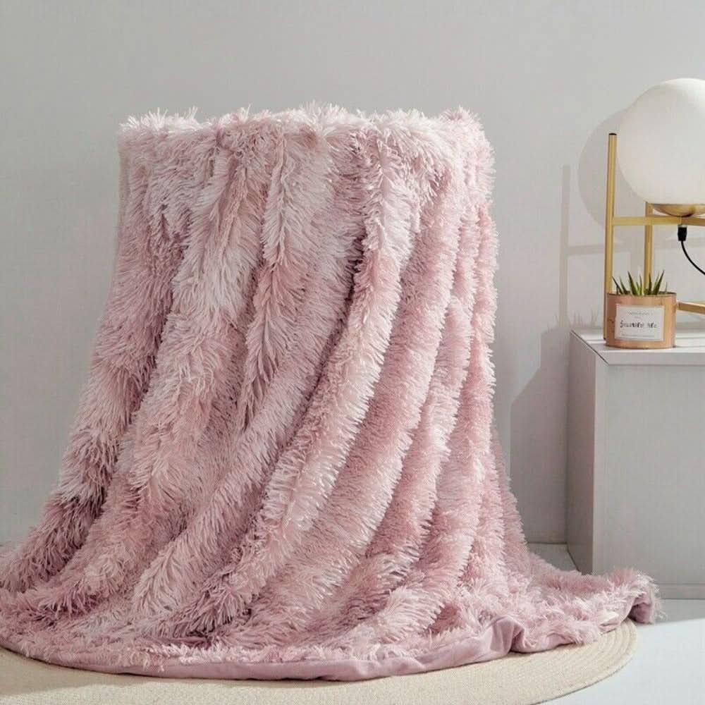 Cosycombe™ Silky Faux Fur Throw Blanket with Velvety Soft Warmth