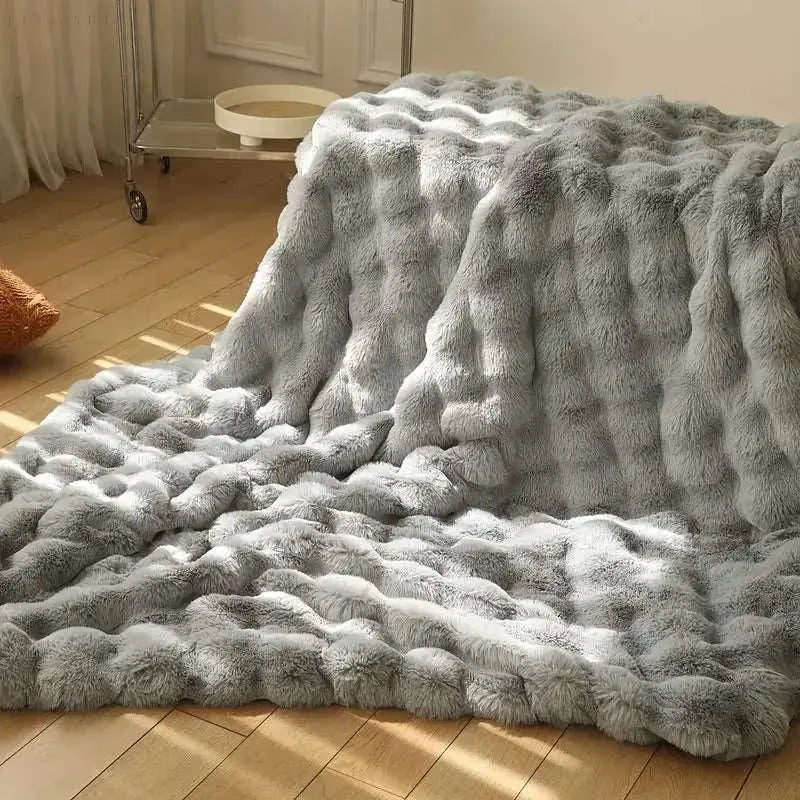 Cosycombe™ Fluffy Bubble Texture Blanket with Silky-Soft Feel