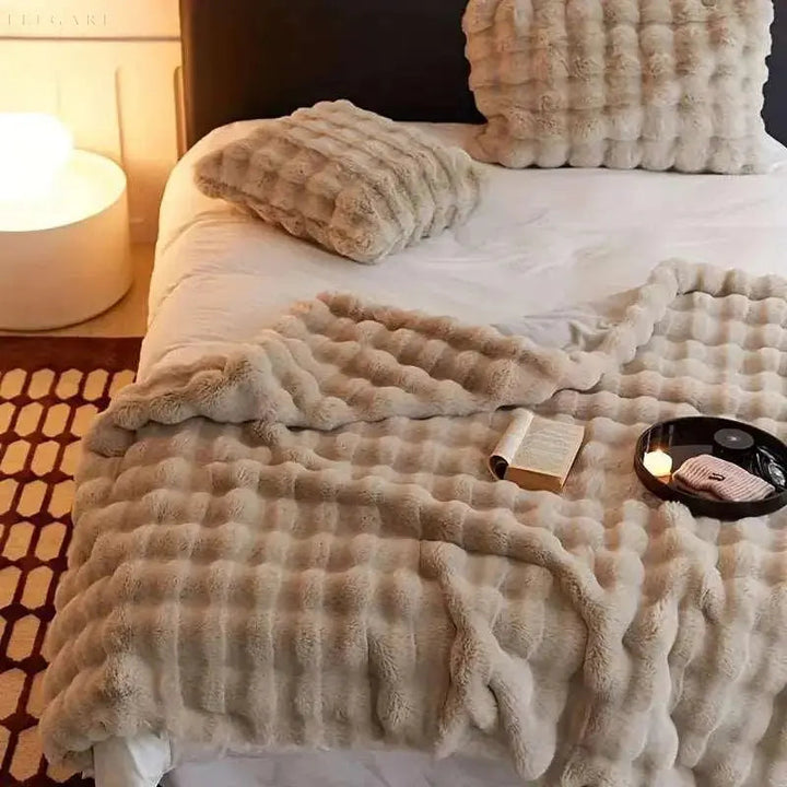 Cosycombe™ Fluffy Bubble Texture Blanket with Silky-Soft Feel