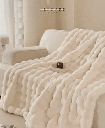 Cosycombe™ Fluffy Bubble Texture Blanket with Silky-Soft Feel