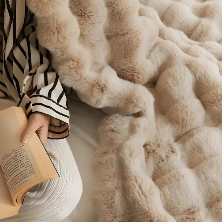 Cosycombe™ Fluffy Bubble Texture Blanket with Silky-Soft Feel