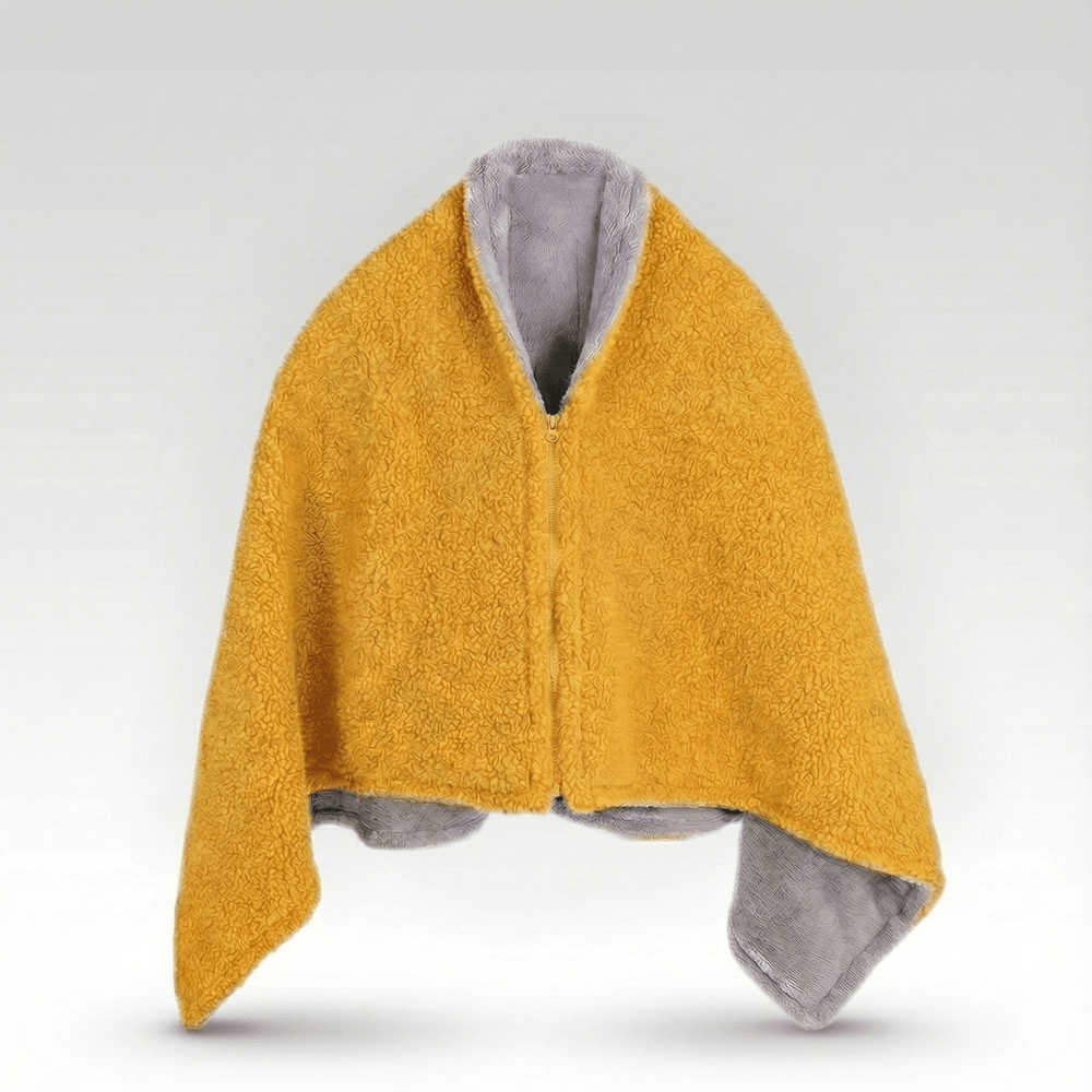 Cosycombe™ Sherpa Fleece USB Heated Throw with Zip &amp; 3 Heat Levels