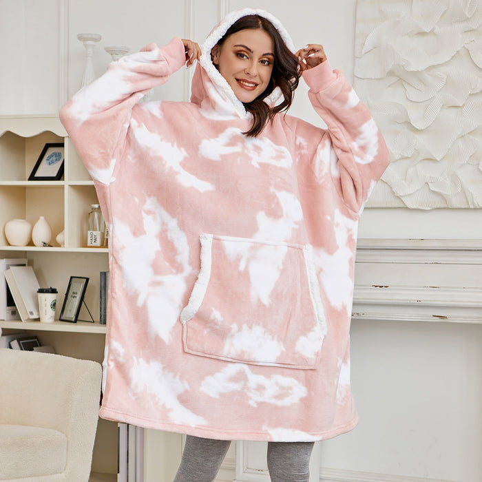 Cosycombe™ Fleece Hoodie Blanket with Big Hood and Pockets – One Size