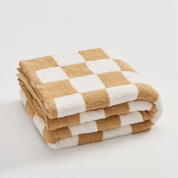 Cosycombe™ Colourful Checkerboard Throw Blanket for Sofa and Bed