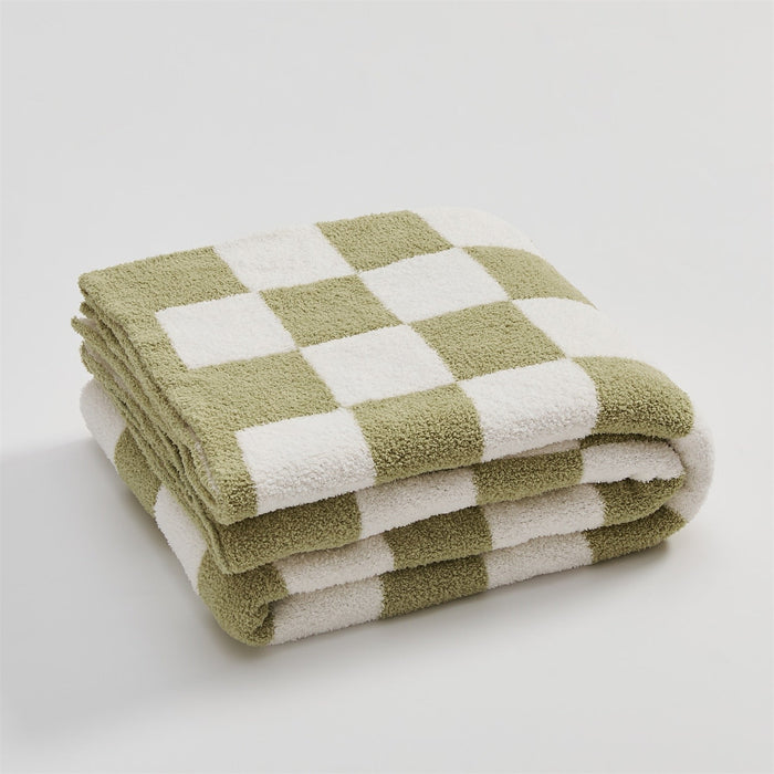 Cosycombe™ Colourful Checkerboard Throw Blanket for Sofa and Bed