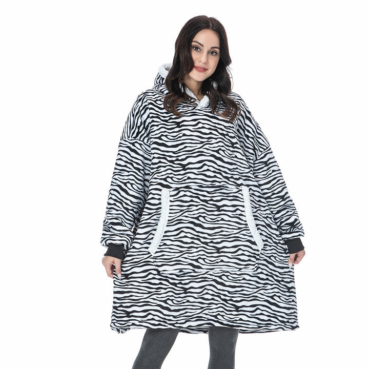 Cosycombe™ Fleece Hoodie Blanket with Big Hood and Pockets – One Size