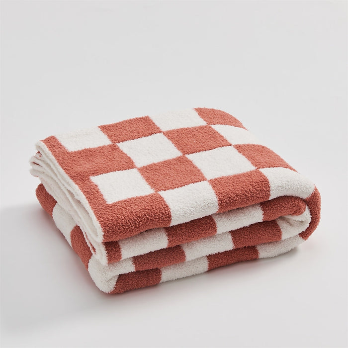 Cosycombe™ Colourful Checkerboard Throw Blanket for Sofa and Bed