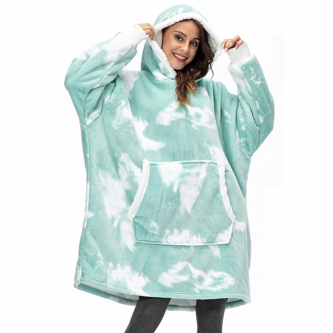 Cosycombe™ Fleece Hoodie Blanket with Big Hood and Pockets – One Size