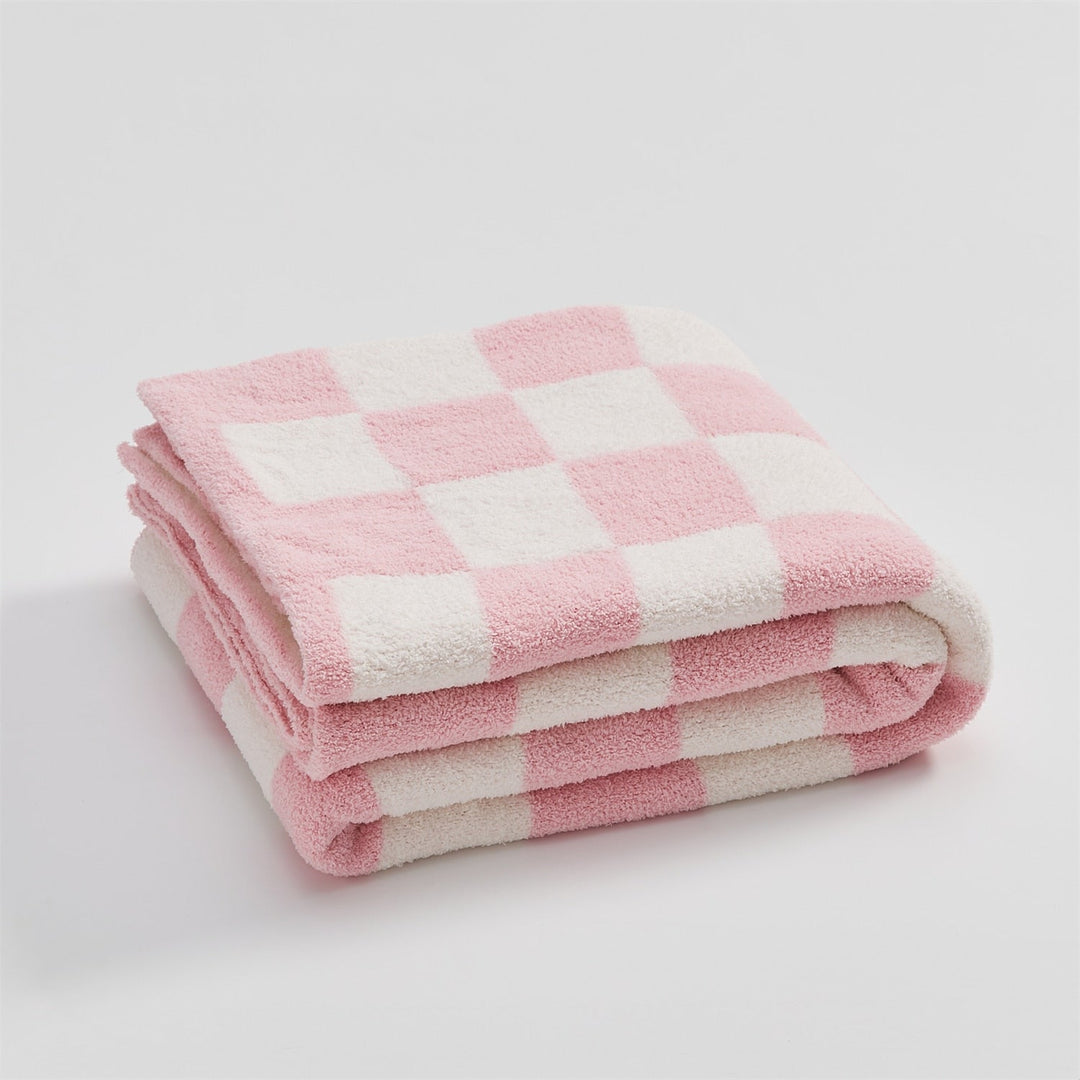 Cosycombe™ Colourful Checkerboard Throw Blanket for Sofa and Bed
