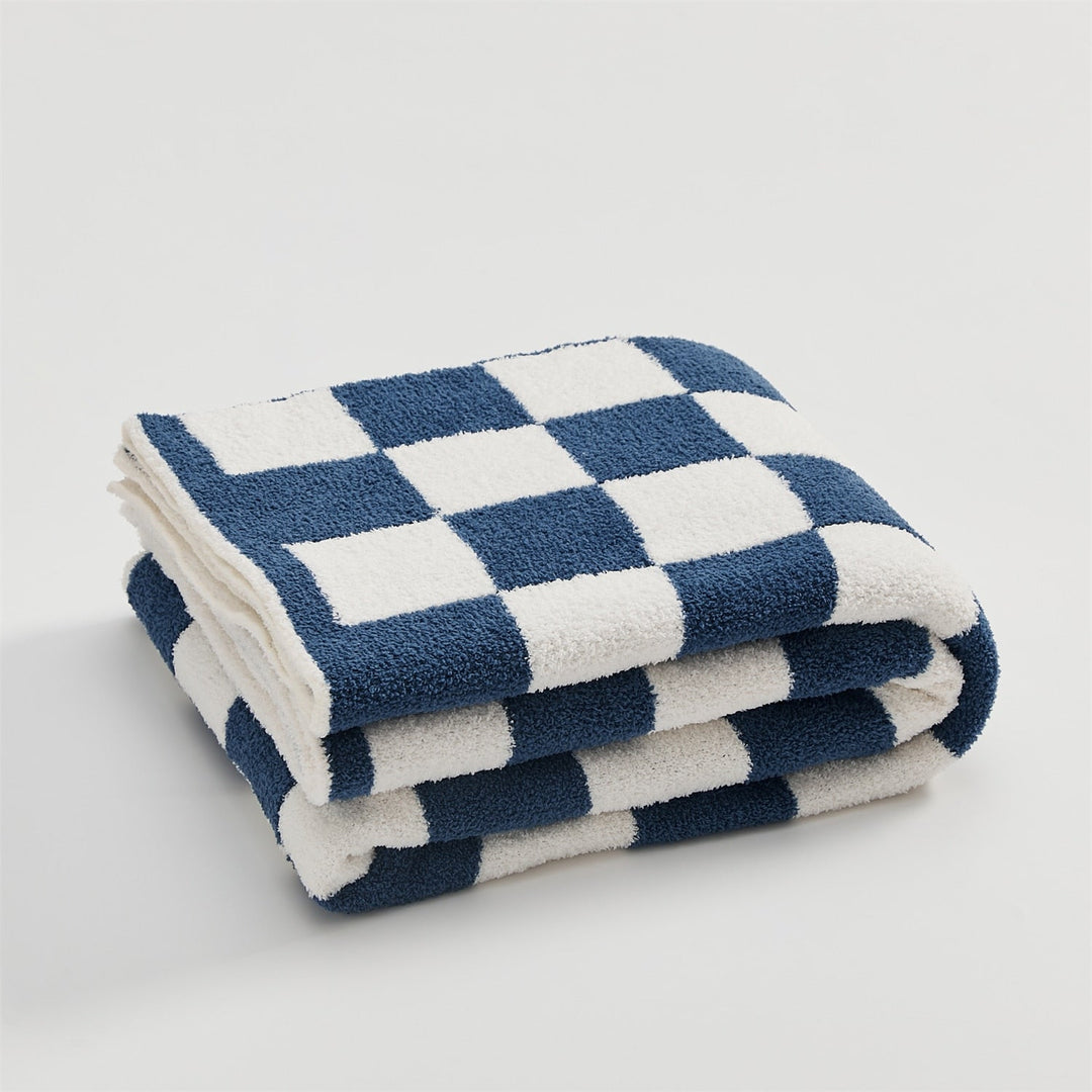 Cosycombe™ Colourful Checkerboard Throw Blanket for Sofa and Bed