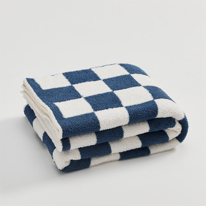 Cosycombe™ Colourful Checkerboard Throw Blanket for Sofa and Bed