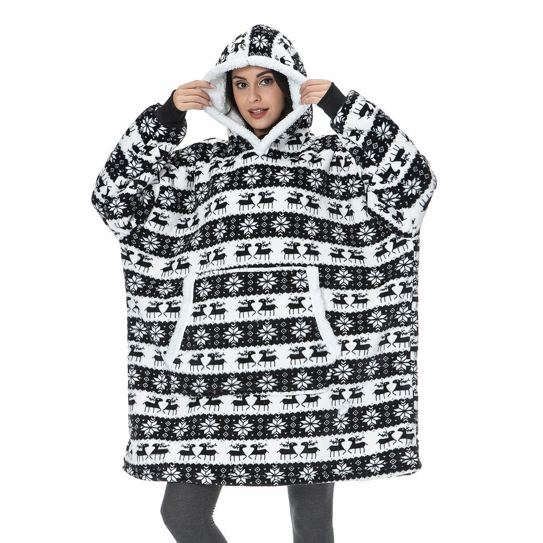 Cosycombe™ Fleece Hoodie Blanket with Big Hood and Pockets – One Size