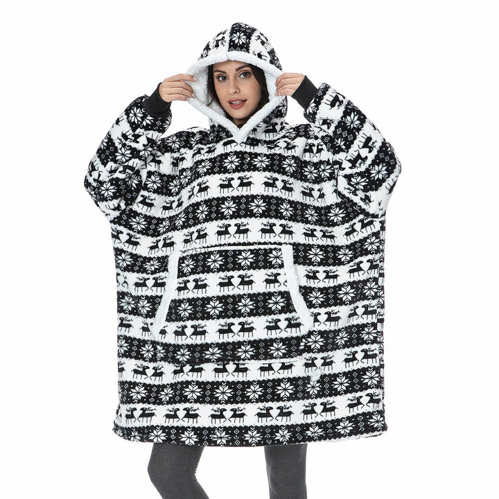Cosycombe™ Fleece Hoodie Blanket with Big Hood and Pockets – One Size