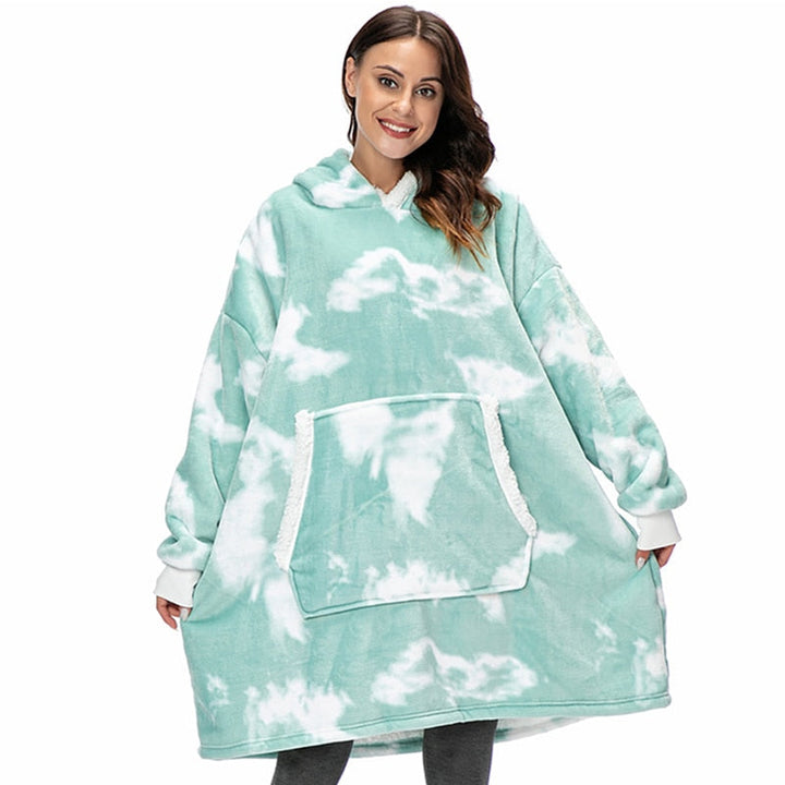 Cosycombe™ Fleece Hoodie Blanket with Big Hood and Pockets – One Size