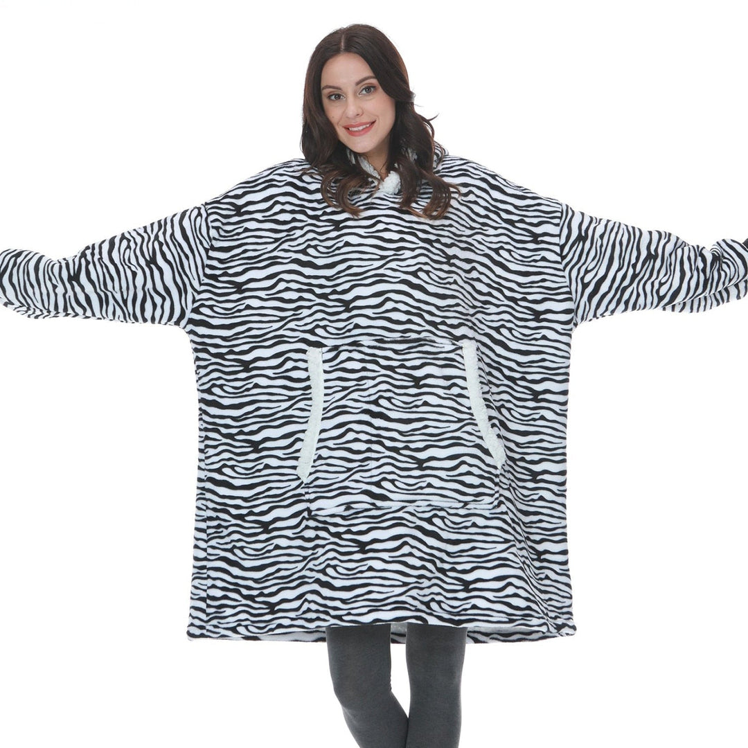 Cosycombe™ Fleece Hoodie Blanket with Big Hood and Pockets – One Size