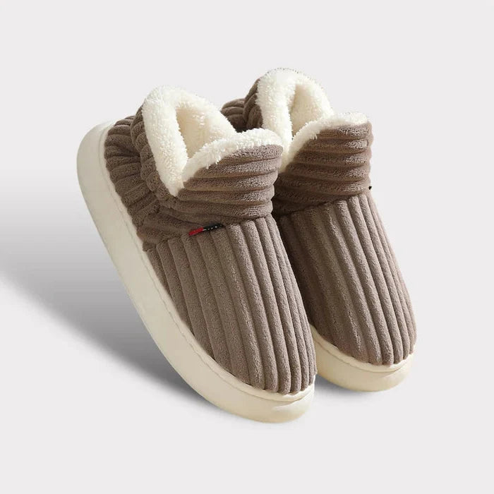 Cosycombe™ Soft Flannel Fleece Slippers with Non-Slip Soles
