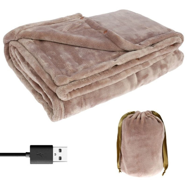 Cosycombe™ Cordless USB Heated Flannel Blanket Big Enough for Two