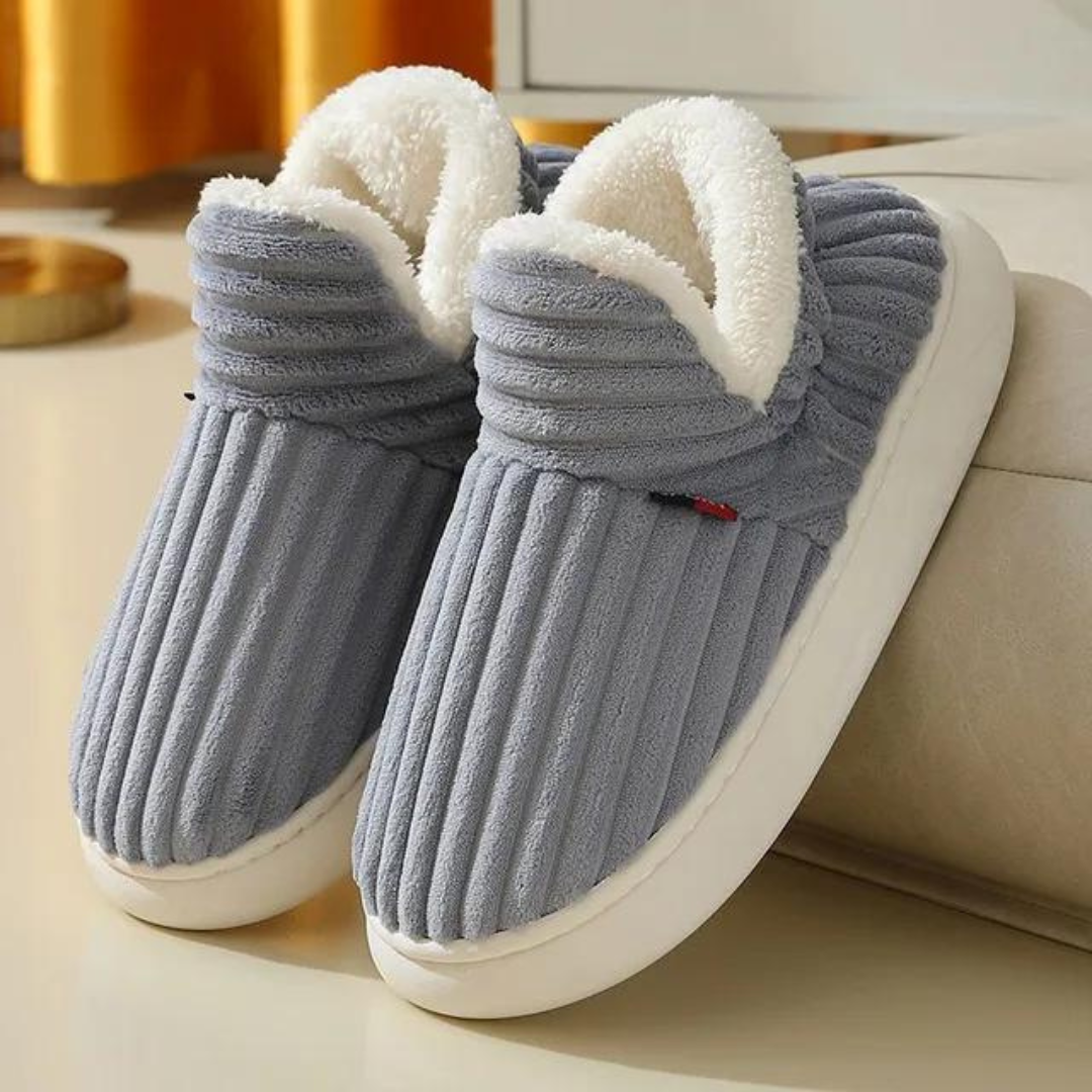 Cosycombe™ Cushioned Winter Slippers with Thick Non-Slip Soles