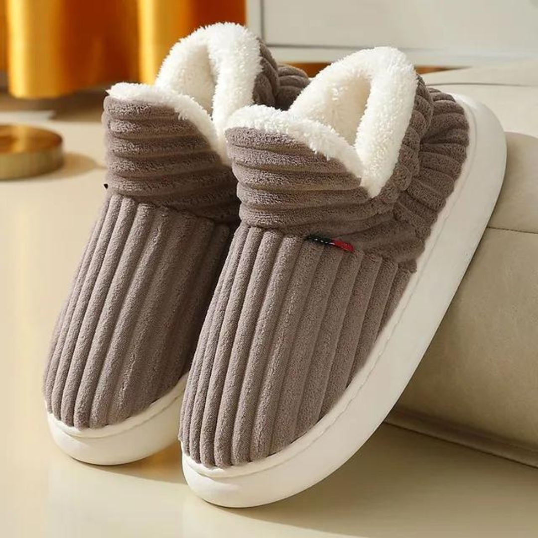 Cosycombe™ Cushioned Winter Slippers with Thick Non-Slip Soles