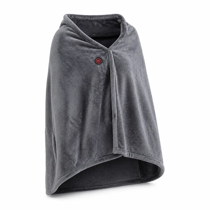 Cosycombe™ Heated Fleece Blanket Shawl with 3 Heat Settings