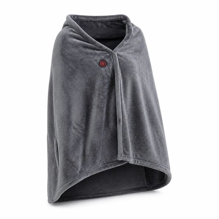 Cosycombe™ Heated Fleece Blanket Shawl with 3 Heat Settings
