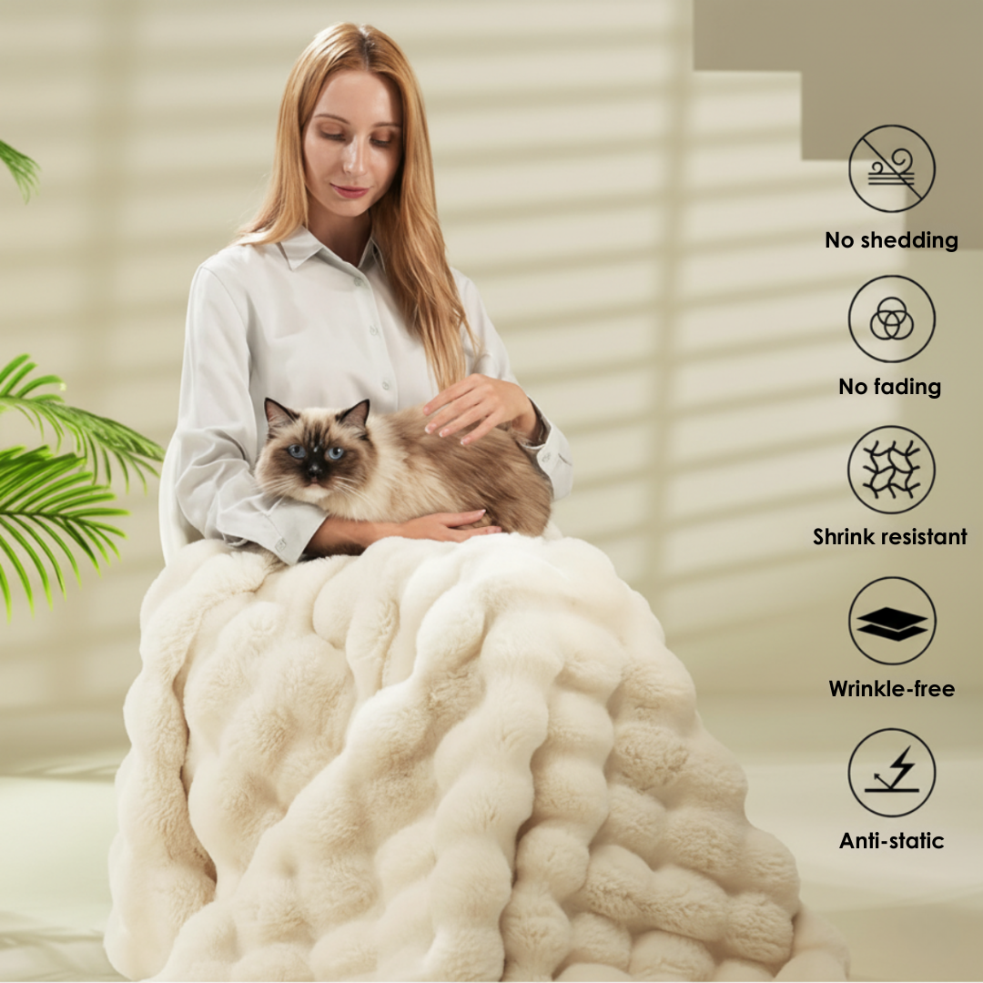 Cosycombe™ Plush Velour Throw Duvet Up to Twice as Soft as Fleece