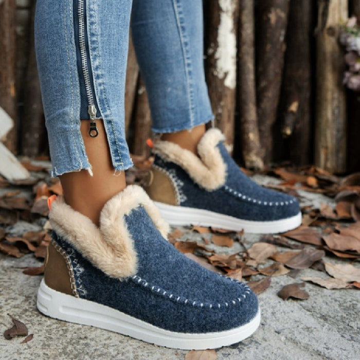 Cosycombe™ Women's Fleece Slippers with Warm Lining and Non-Slip Sole
