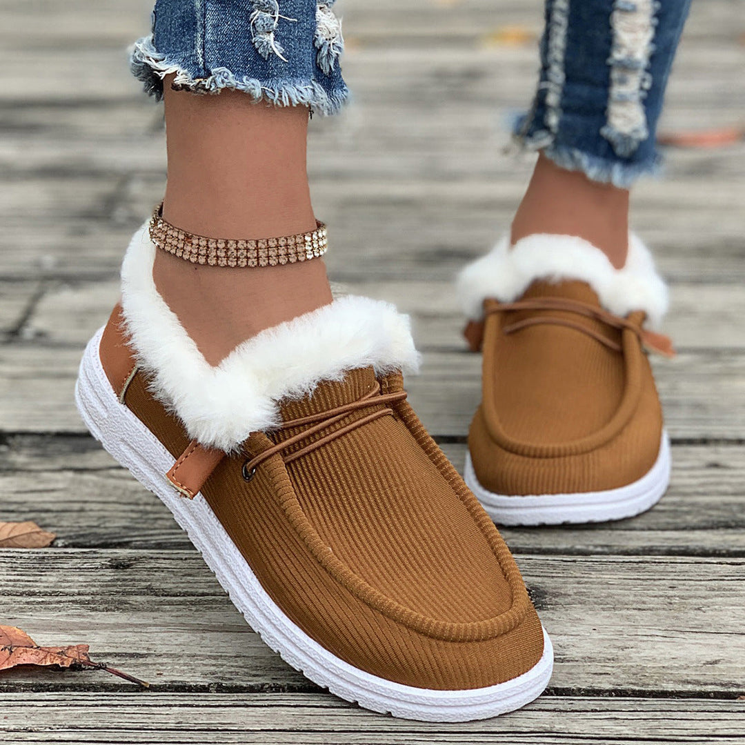 Cosycombe™ Fluffy Slip-On Slippers with Soft Lining and Grippy Sole