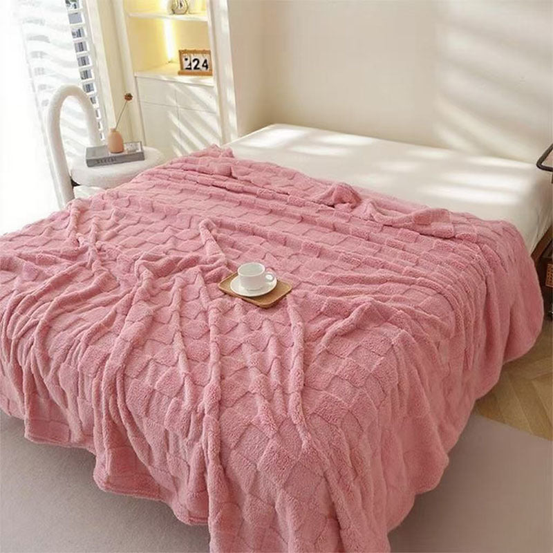 Cosycombe™ Honeycomb Plaid Blanket, Soft Breathable and Quick-Drying