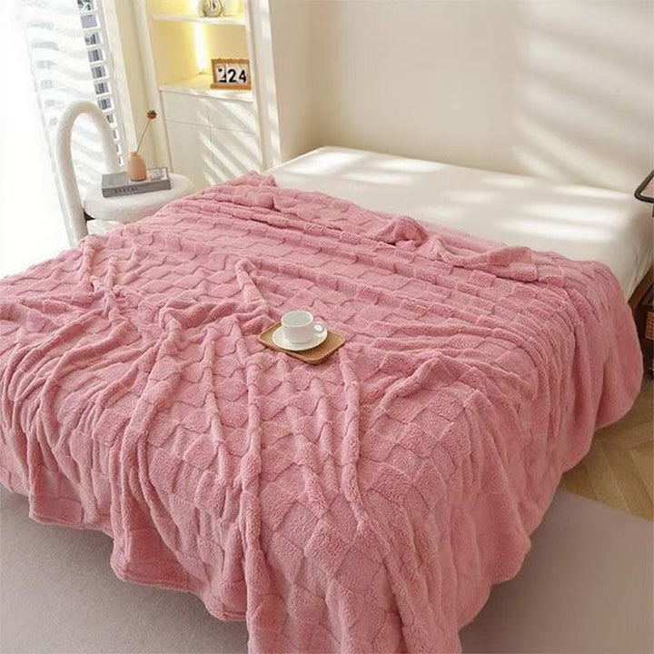 Cosycombe™ Honeycomb Plaid Blanket, Soft Breathable and Quick-Drying