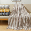 Cosycombe™ Striped Throw Blanket, Soft and Cosy for Sofa or Bed
