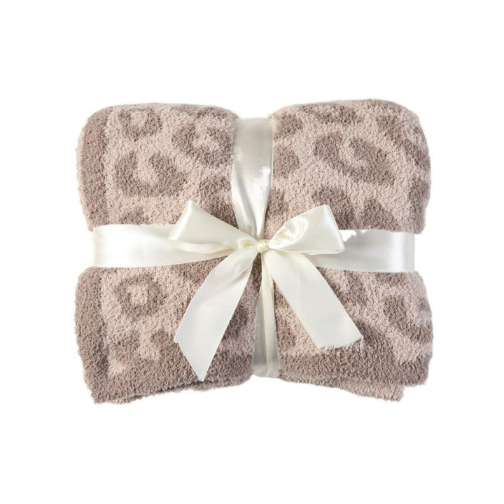 Cosycombe™ Leopard Print Plush Throw Blanket, Soft Animal Print for Sofa