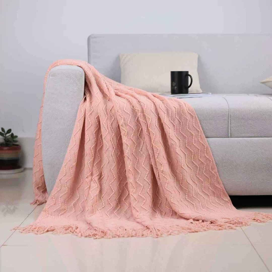 Cosycombe™ Textured Throw Blanket for Sofa and Bed in Soft Fabric