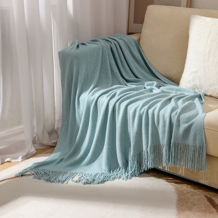 Cosycombe™ Soft Wool Throw with Classic Fringed Edge