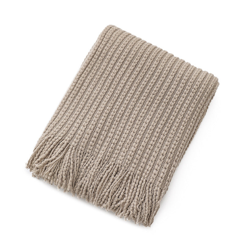 Cosycombe™ Decorative Throw Blanket with Fringed Edges and Rich Texture