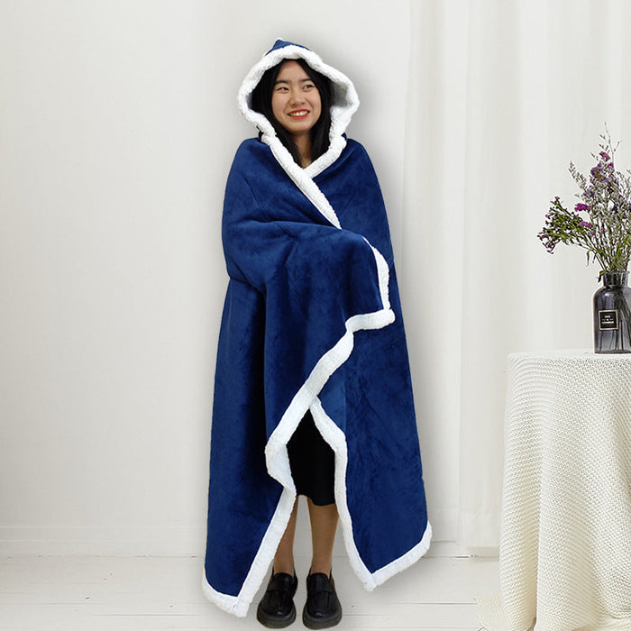 Cosycombe™ Women's Hooded Fleece Blanket, Generous 120 x 180 cm Wrap