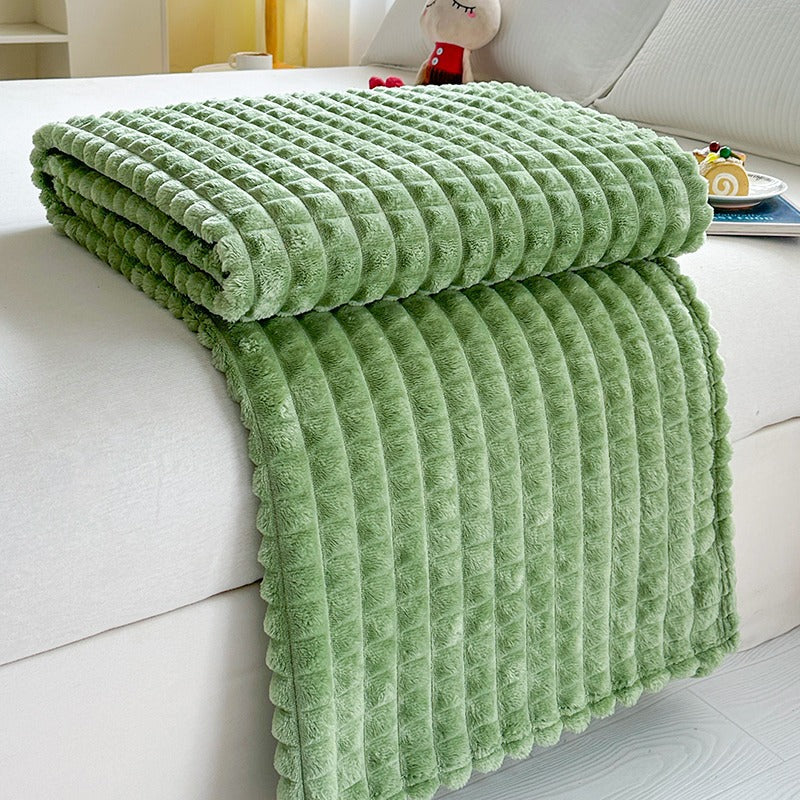 Cosycombe™ Ridge Textured Plush Throw Blanket, Ultra-Soft and Washable
