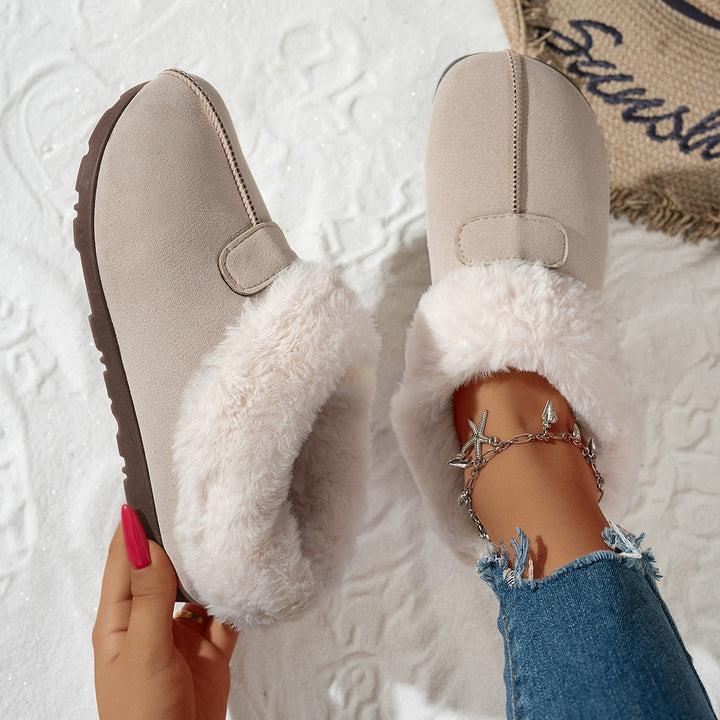 Cosycombe™ Fuzzy Plush-Lined Slippers with Flexible Non-Slip Sole