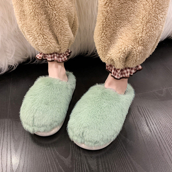 Cosycombe™ Faux Fur Fluffy Slippers with Cushioned Insole and Grip Sole