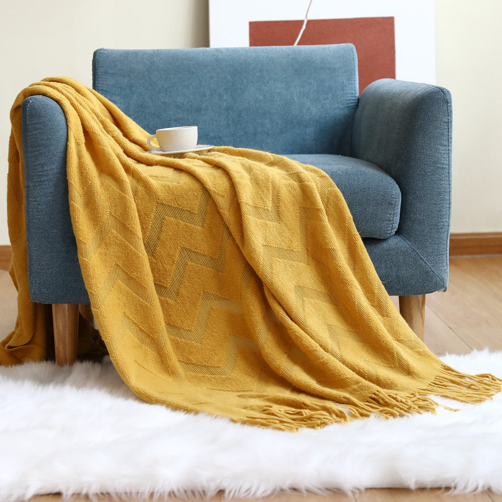 Cosycombe™ Breathable Throw Blanket with Modern Pattern for Sofa and Bed