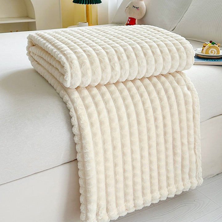 Cosycombe™ Ridge Textured Plush Throw Blanket, Ultra-Soft and Washable
