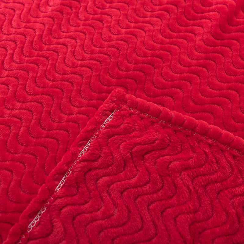 Cosycombe™ Soft Wave Texture Throw Blanket for Cosy Winter Evenings