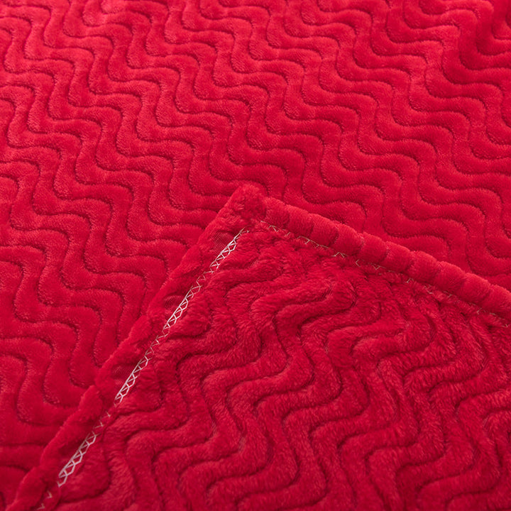 Cosycombe™ Soft Wave Texture Throw Blanket for Cosy Winter Evenings