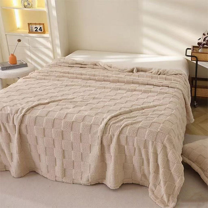 Cosycombe™ Honeycomb Plaid Blanket, Soft Breathable and Quick-Drying
