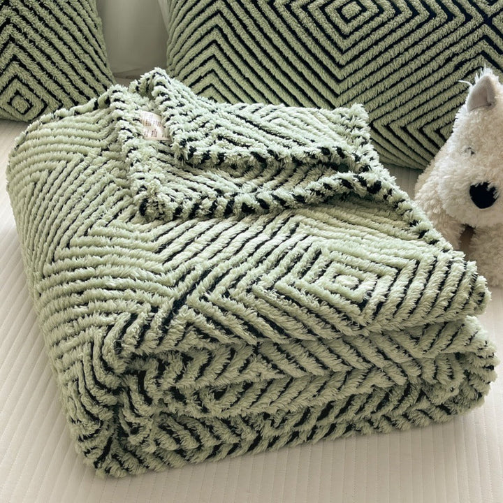 Cosycombe™ Geometric Throw Blanket for Sofa and Bed, Ultra-Soft