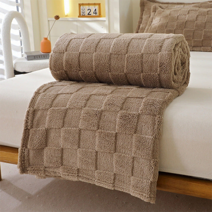 Cosycombe™ Honeycomb Plaid Blanket, Soft Breathable and Quick-Drying