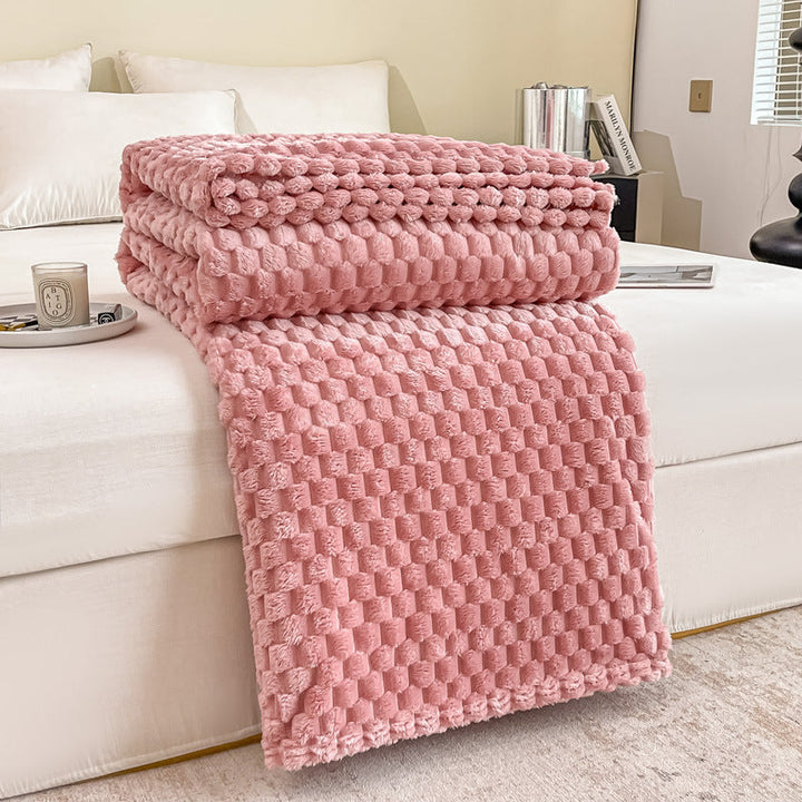 Cosycombe™ Textured Plush Throw Blanket for Sofa and Bed in Seven Colours